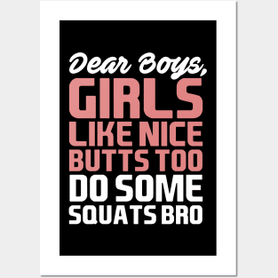 Womens Burpees and Squats graphic for a Fitness Lover Posters and Art